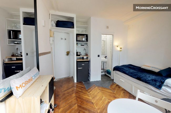 Studio lumineux à Pigalle