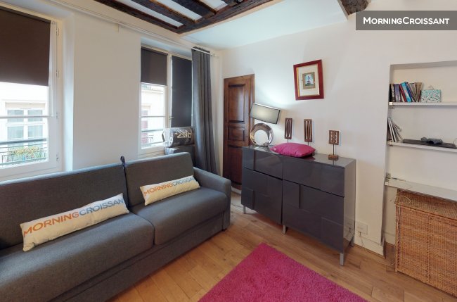 Studio traversant Paris 2ème