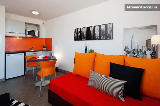 Studio équipé en résidence