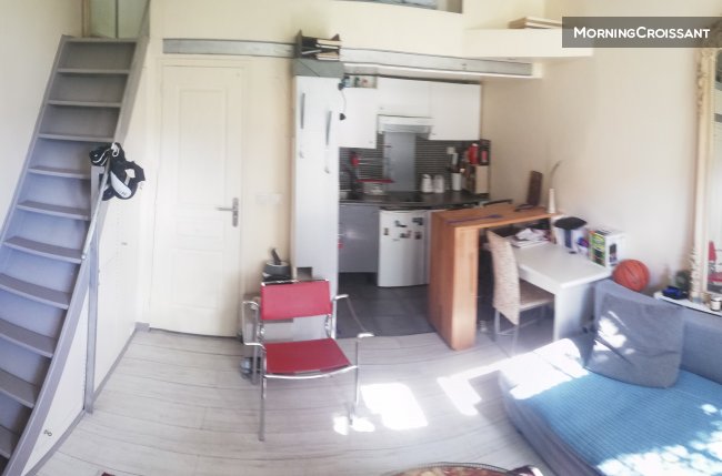 Studio avec mezzanine