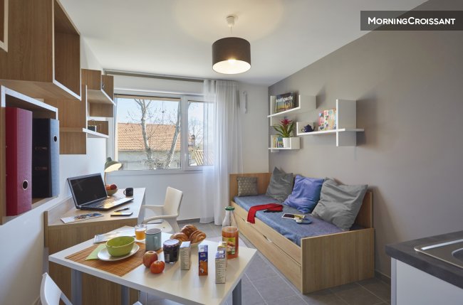 Studio tout équipé, résidence neuve