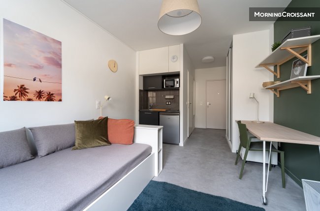 Studio meublé & équipé en résidence