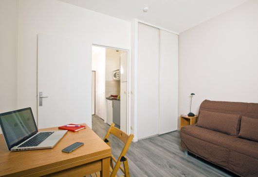Studio équipé en résidence