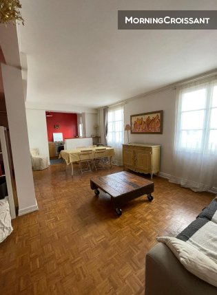 Appart. meublé 49m2. proche mairie