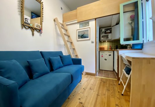 Studio mezzanine au coeur du Marais