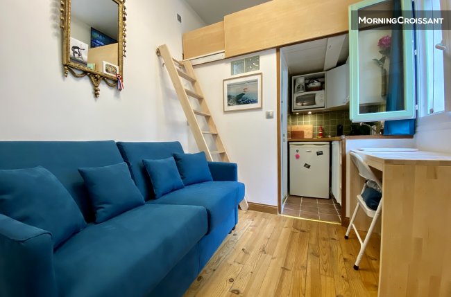 Studio mezzanine au coeur du Marais