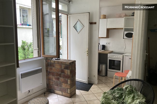Studio cosy sur cour verdoyante
