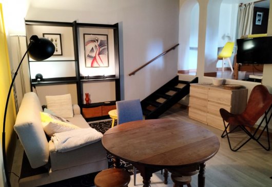 Grand studio atypique s/jardin