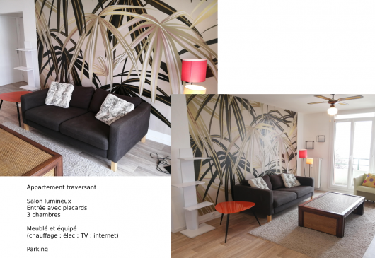 T4 65m² meublé - Bel Air Limoges