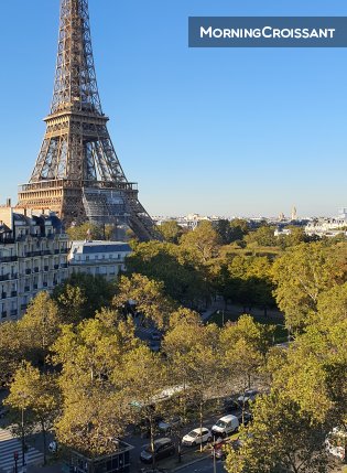 Studio avec la vue Tour Eiffel