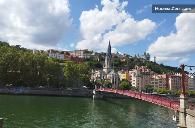 Lyon 2, Ainay-Tilsitt, vue Saône