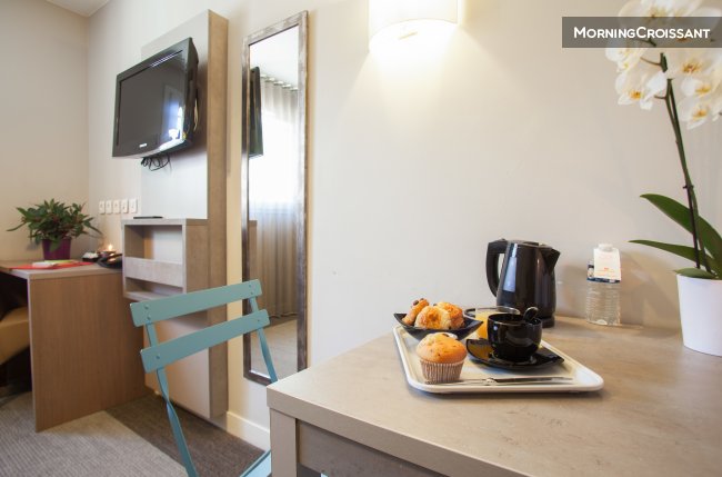 Beau studio avec service hôtelier