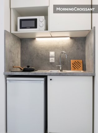 Studio lit double tout équipé