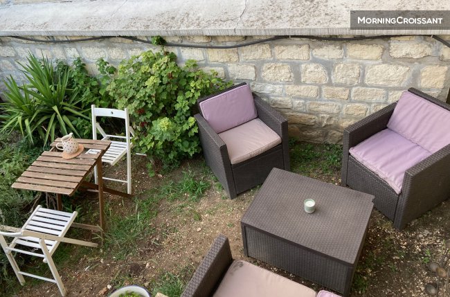 Nid douillet, jardin, bord de marne
