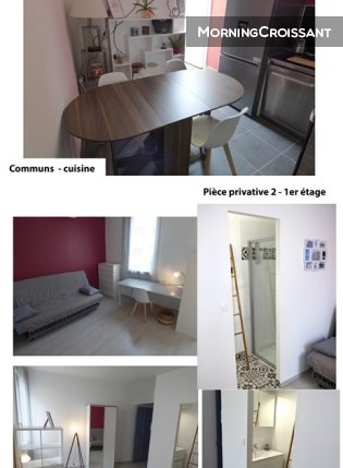 Coloc. Pièce privative 2 avec SdB