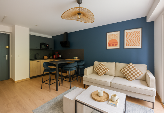 Appart 1 chambre + parking privé
