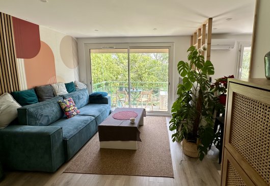 T3 meublé avec parking/balcon/clim