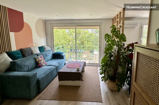 T3 meublé avec parking/balcon/clim