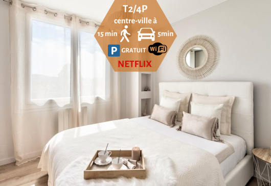 Beau T2  5min du centre P gratuit