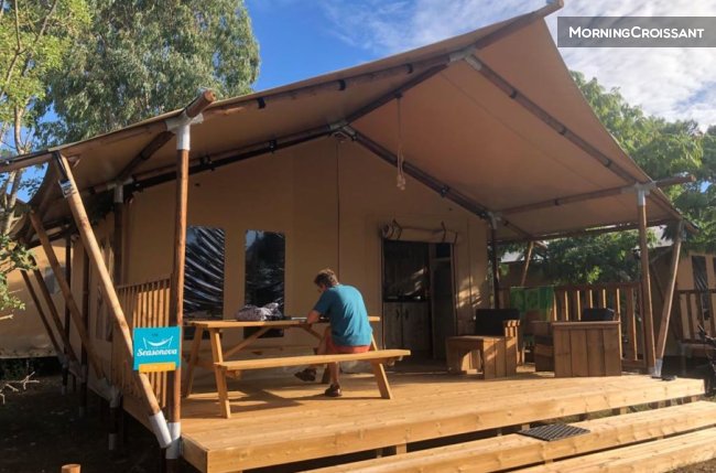 Lodge toilée 2 chambres SDB