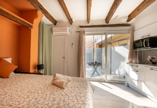 Studio avec terrasse - Bas Gambetta