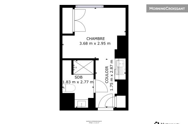 Studio meublé dans résidence neuve