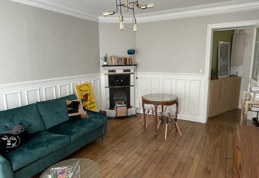 Meublé, 48m2,  quartier Louis Blanc