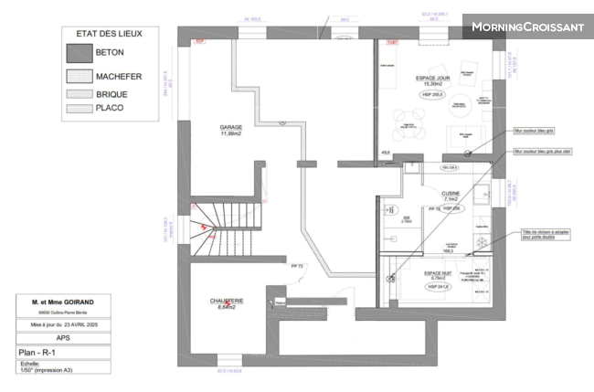 Grand T1 bis neuf 33m2