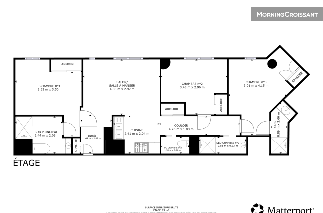 Chambre en colocation dans un T4