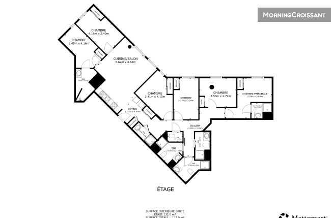 Chambre en colocation dans un T7