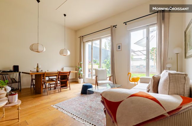 Appartement lumineux avec jardin