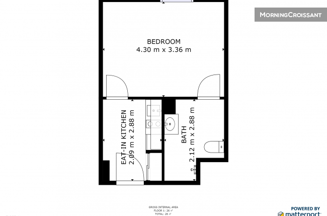 Grand studio en résidence