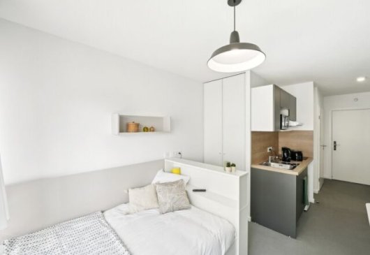 Studio lit simple en résidence