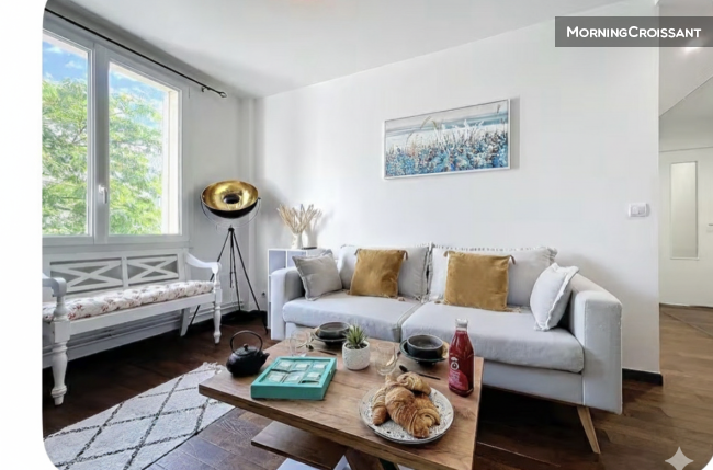 T3 meublé 55m² - Métro 5min - Pro