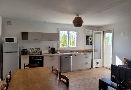 Appart T4 jardin veranda calme, mer