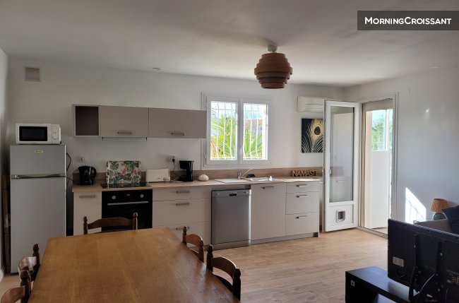 Appart T4 jardin veranda calme, mer