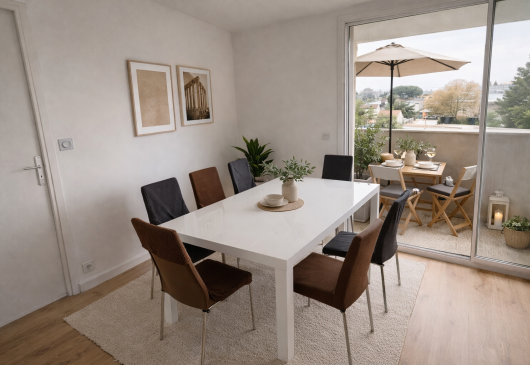 T4 Lumineux avec balcon à Bagatelle