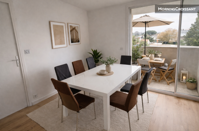 T4 Lumineux avec balcon à Bagatelle