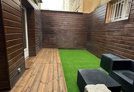 Appartement T2 meublé avec jardin