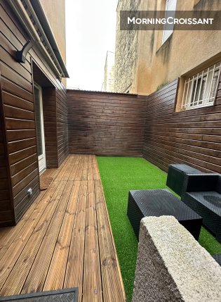 Appartement T2 meublé avec jardin