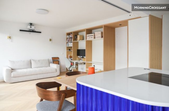 Grand T2 lumineux, balcon et clim