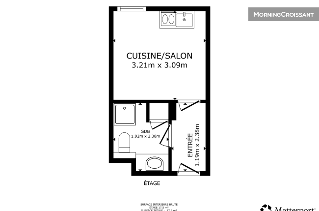 Studio meublé en résidence