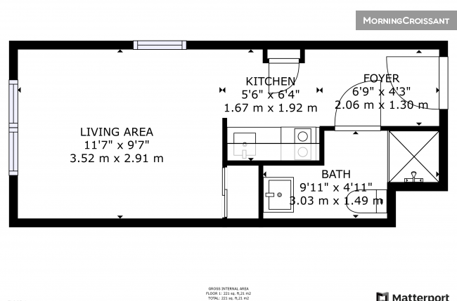 Studio meublé tout près de Paris