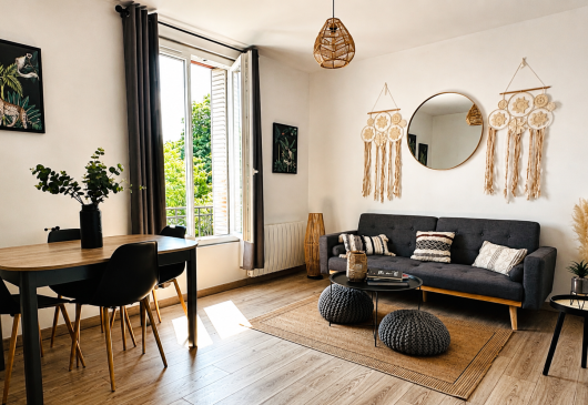 Grand appartement, 15 mn de Paris