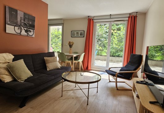 T2 meublé, Terrasse, Garage, Lyon 6