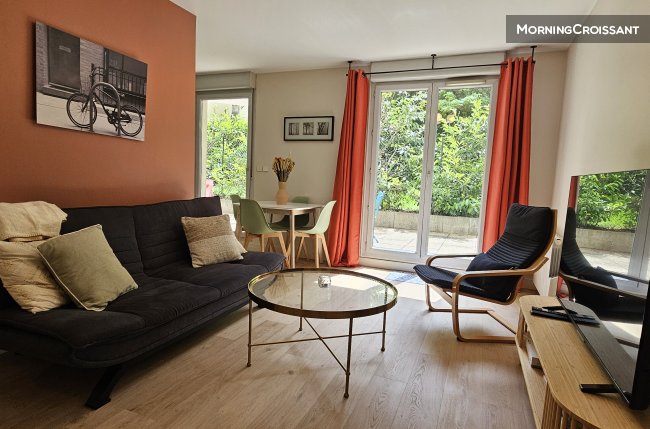 T2 meublé, Terrasse, Garage, Lyon 6