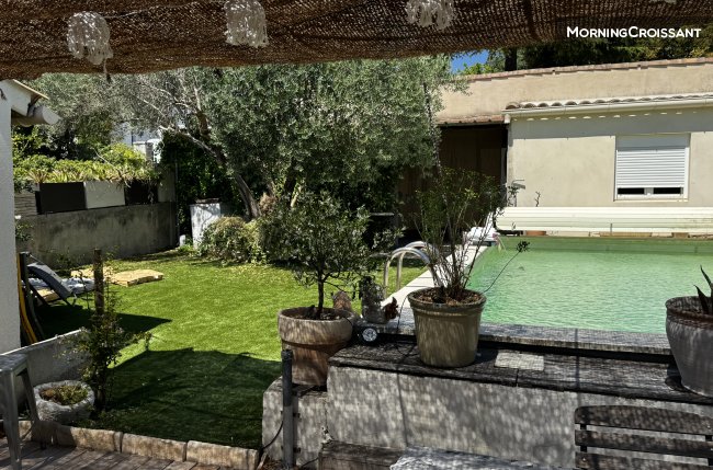 Maison 100 m2  3 ch - meublée, jard
