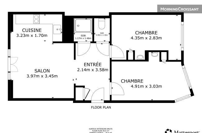 Chambre dans appartement colocation