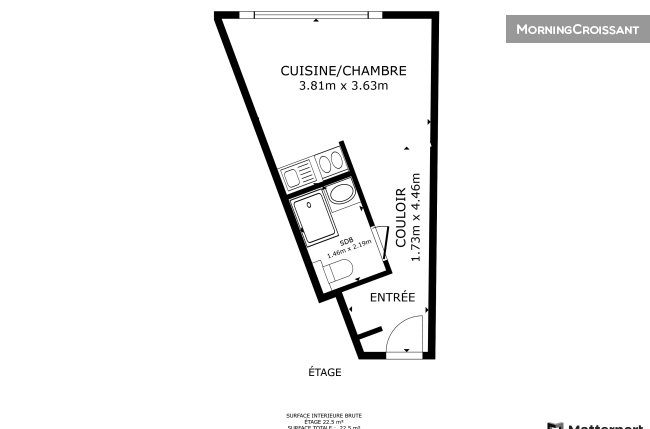 Studio tout équipé Villejuif