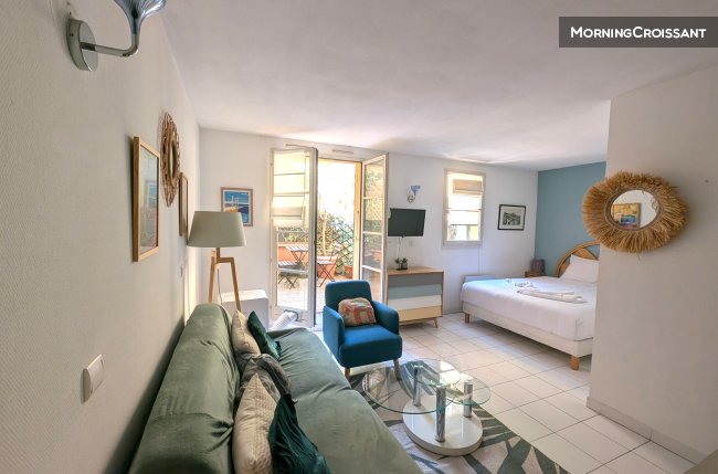 Studio Vieux Nice, terrasse, pkg